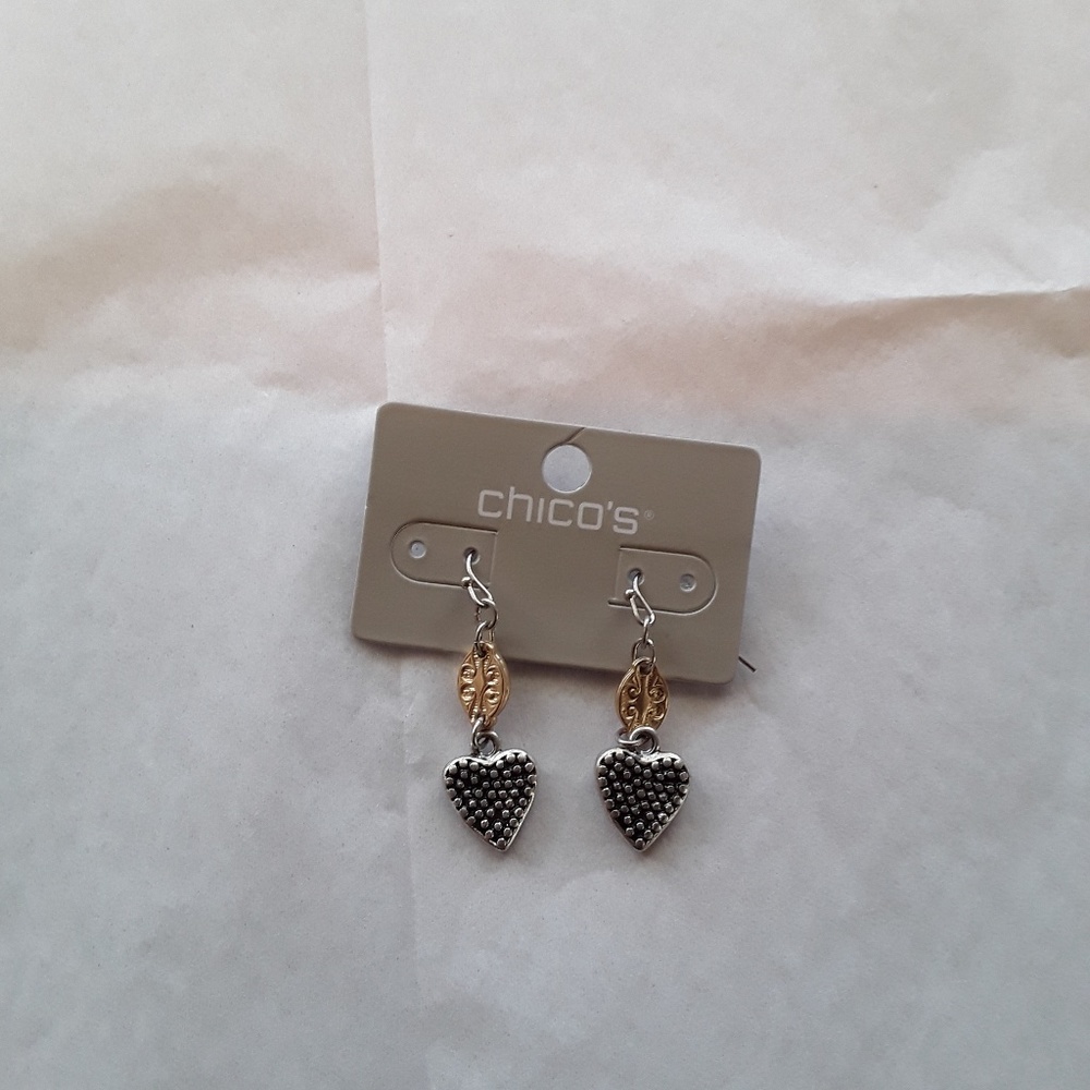 Chico's Brand new two-tone Chico's earrings